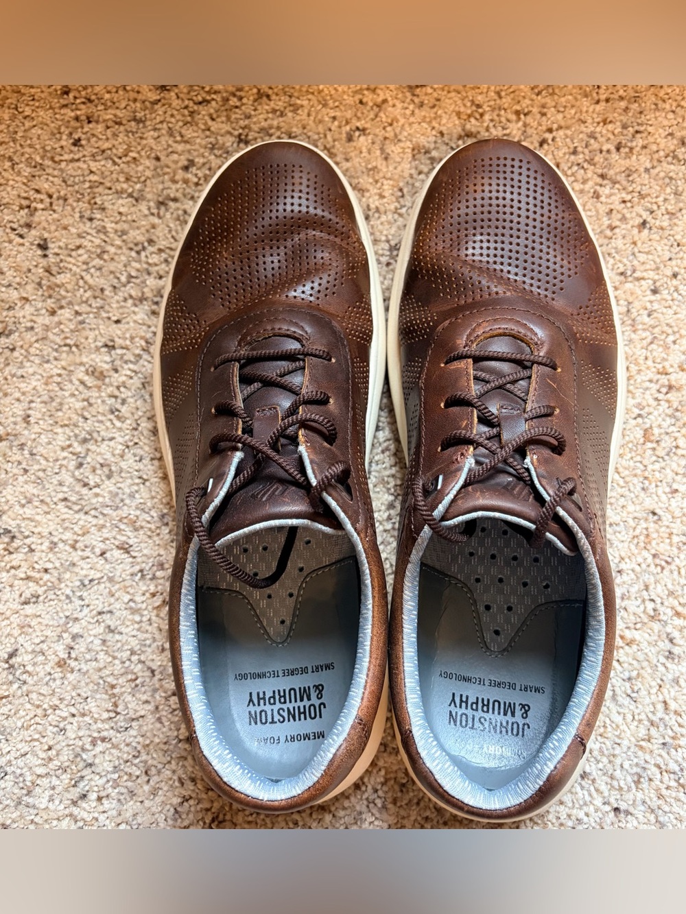 Johnston & Murphy Reactivate U-Throat in Cognac Brown Sz 10.5 Med - Picture 5 of 9